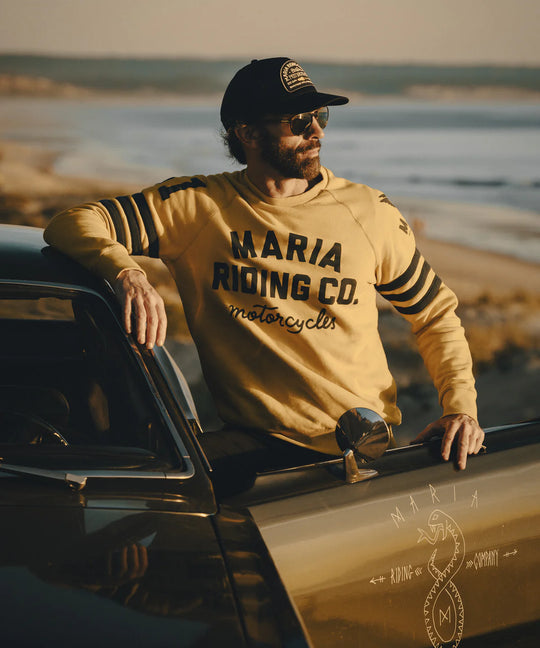maria-riding-mustrad-yellow-spades-sweatshirt-model-front4