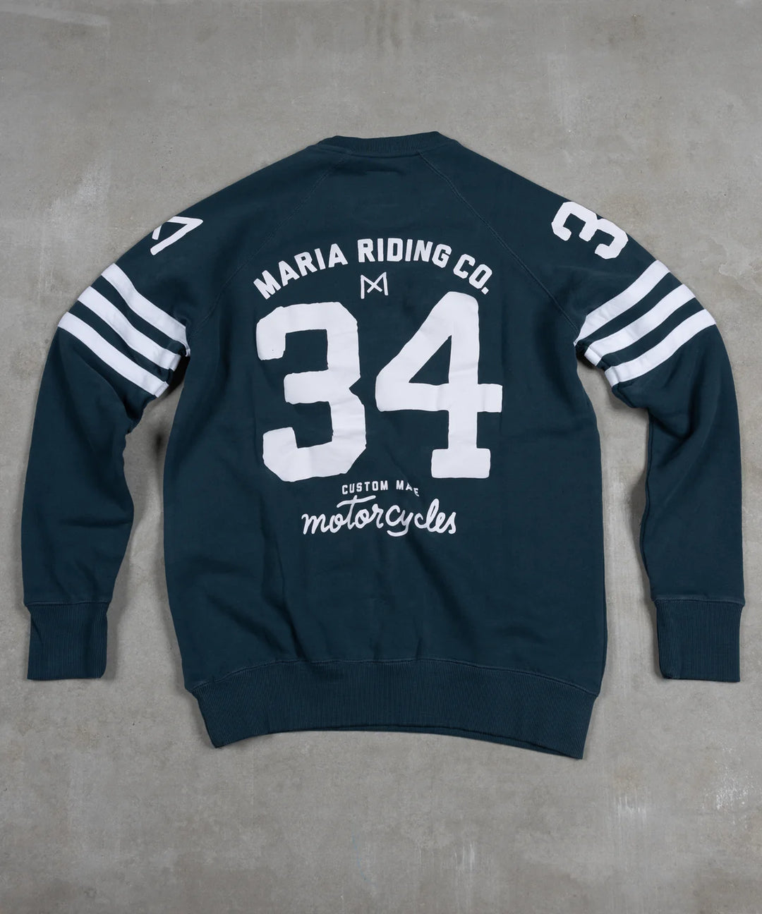 maria-riding-petrol-blue-spades-sweatshirt-front