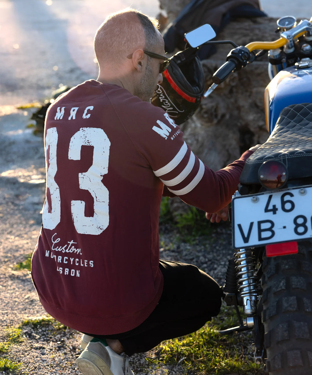 Maria Riding Spades Sweatshirt Bordeaux