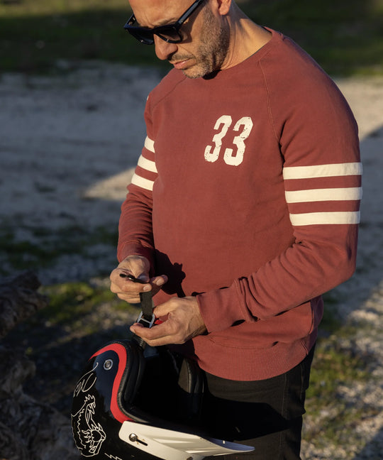 Maria Riding Spades Sweatshirt Bordeaux