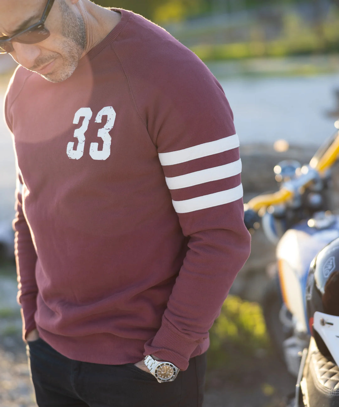 Maria Riding Spades Sweatshirt Bordeaux