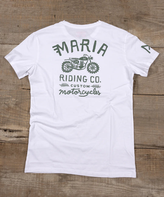 Maria Riding - T-shirt - Parallel Twin - White