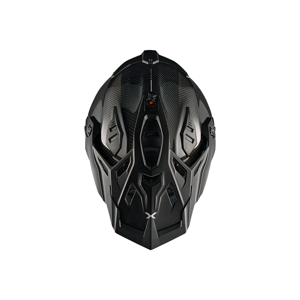 Nexx X.Rally Zero Pro carbon adventure motorcycle helmet top view