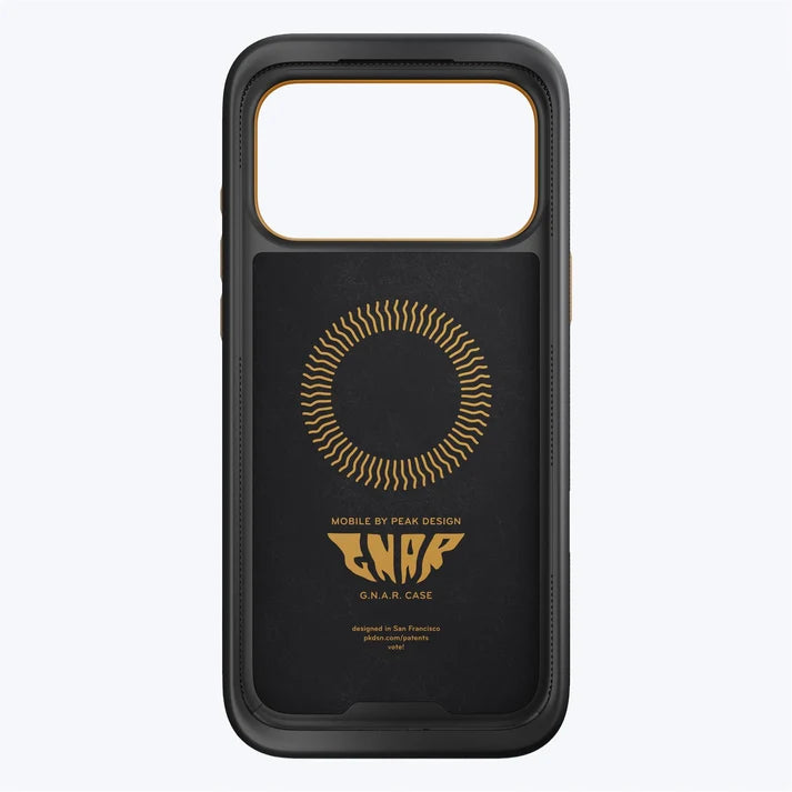 Interior view of the Peak Design GNAR Case for iPhone 17 in black
