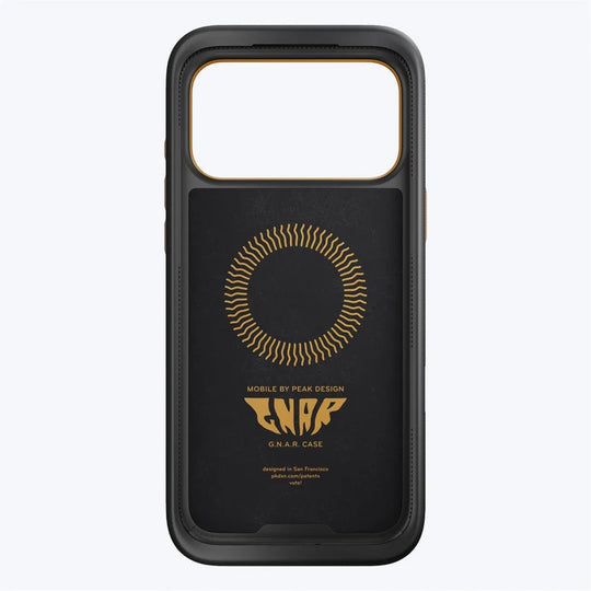 Interior view of the Peak Design GNAR Case for iPhone 17 in black