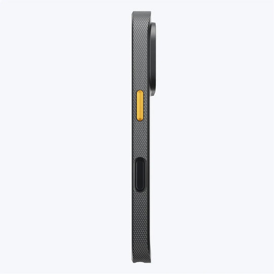 Side view of the Peak Design GNAR Case for iPhone 17 in black