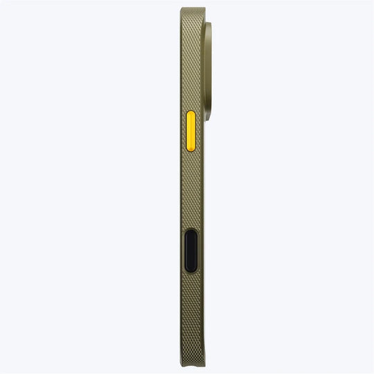 Side view of the Peak Design GNAR Case for iPhone 17 – Kelp Green