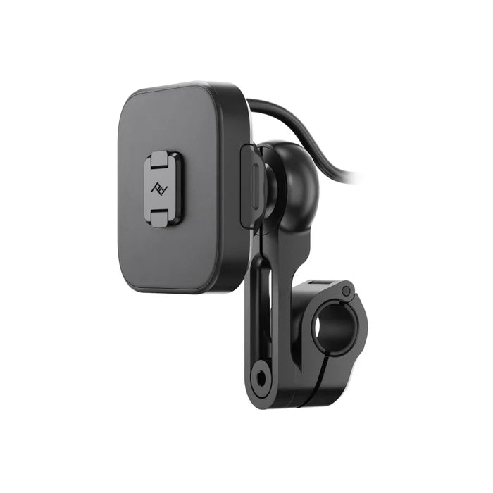 Peak Design motorcycle mirror mount with wireless charging – studio product view