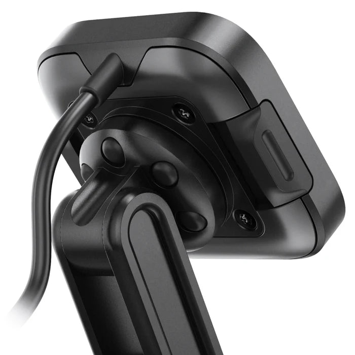 Peak Design motorcycle stem mount charging head detail with USB-C cable