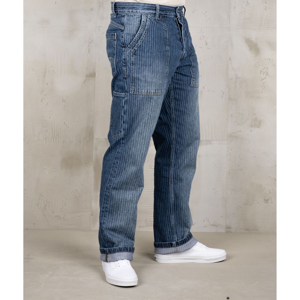 Pike Brothers 1967 Utility Trousers Blue Wabash Rinsed