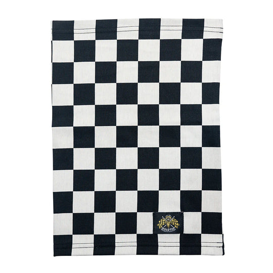 Goldtop - Premium Cotton Neck Tube Black & White Chequered