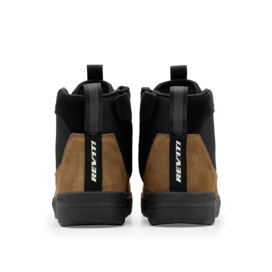 revit arrow motorcycle trainers brown black back