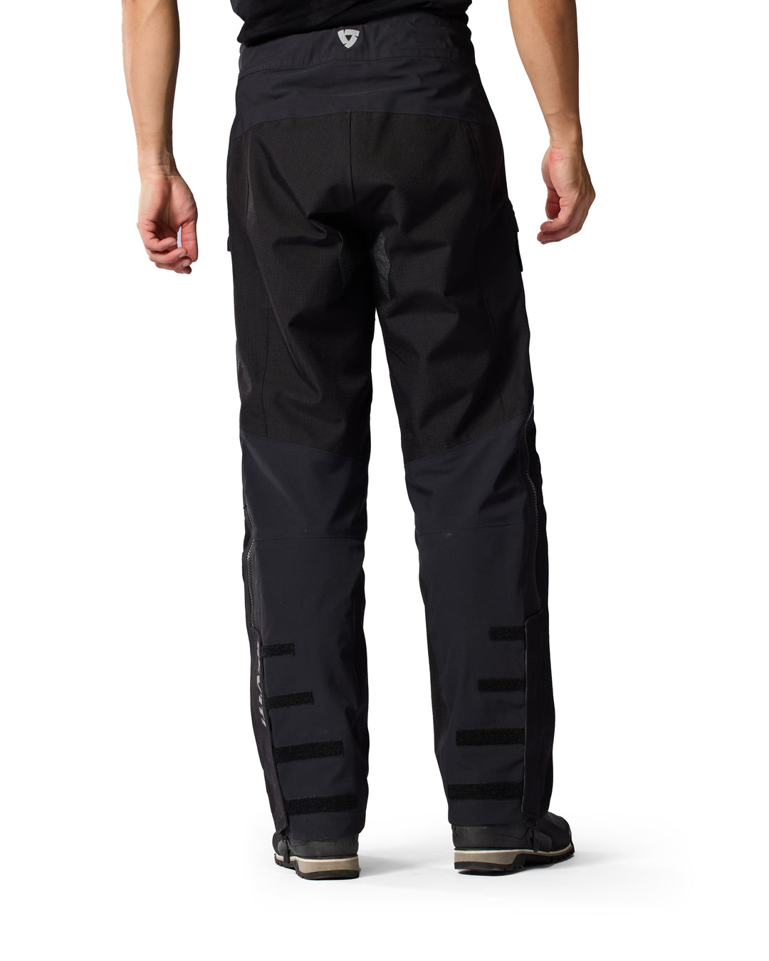 Lower-leg waterproof zip and closure detail on REV’IT Component 3 H2O pants