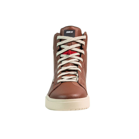 Sidi ARX High WP motorcycle trainers cinnamon front laces view