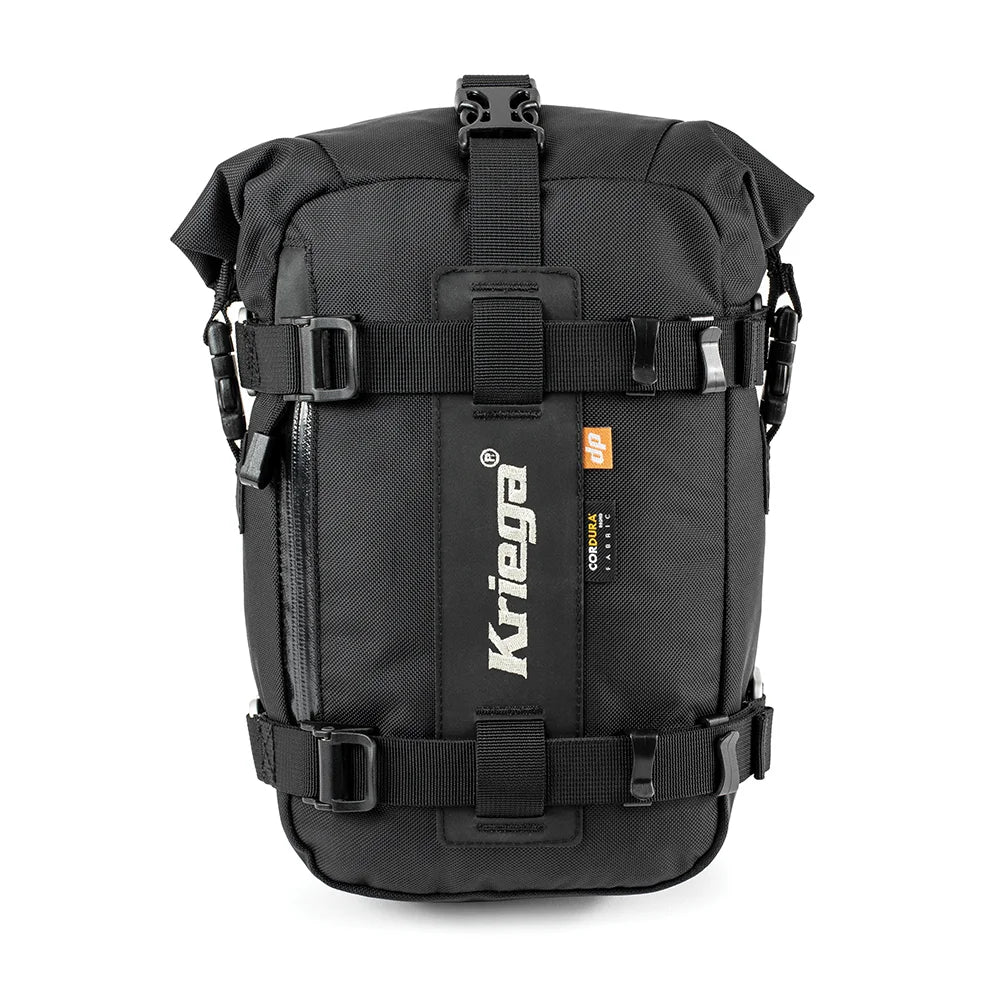 Kriega Drypack US-5 waterproof motorcycle tail bag front view