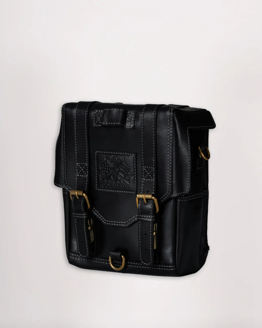 Goldtop - Leather Tank Bag - Large - Black (Veg Tanned)