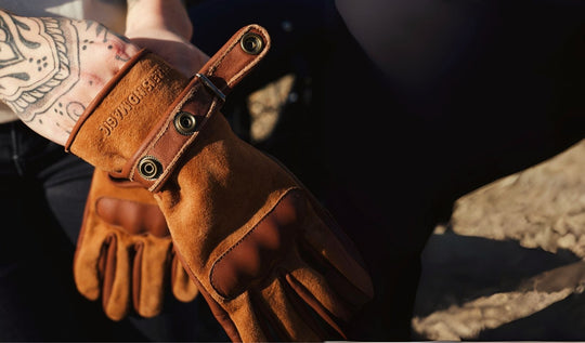 Brown Gloves for Ridding 