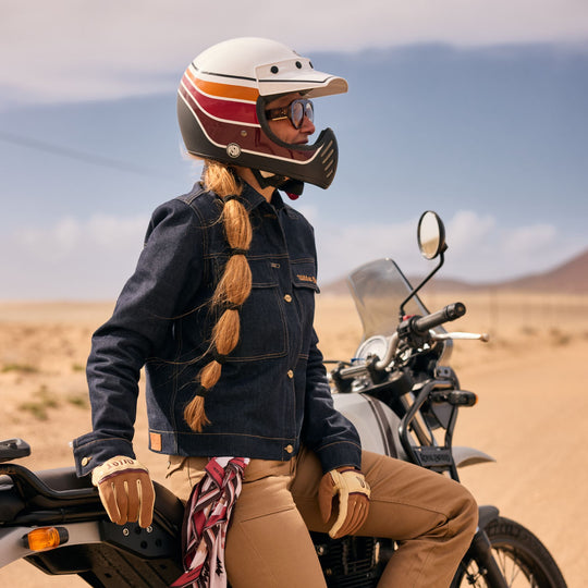 Wildust Sisters Heritage Denim Motorcycle Jacket