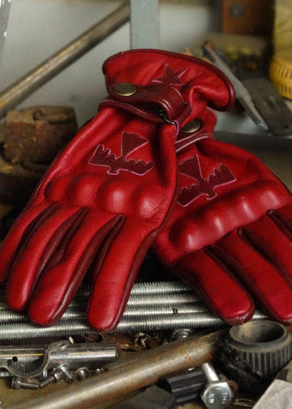 Wildust Sisters Sunclaw Leather Gloves – Red