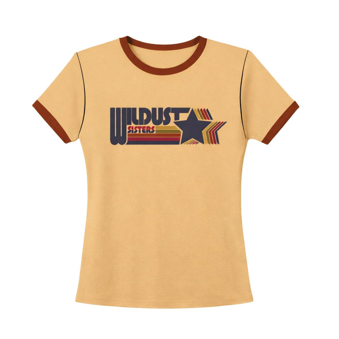 Wildust Sisters Wildust Racing t shirt yellow graphic print front product view