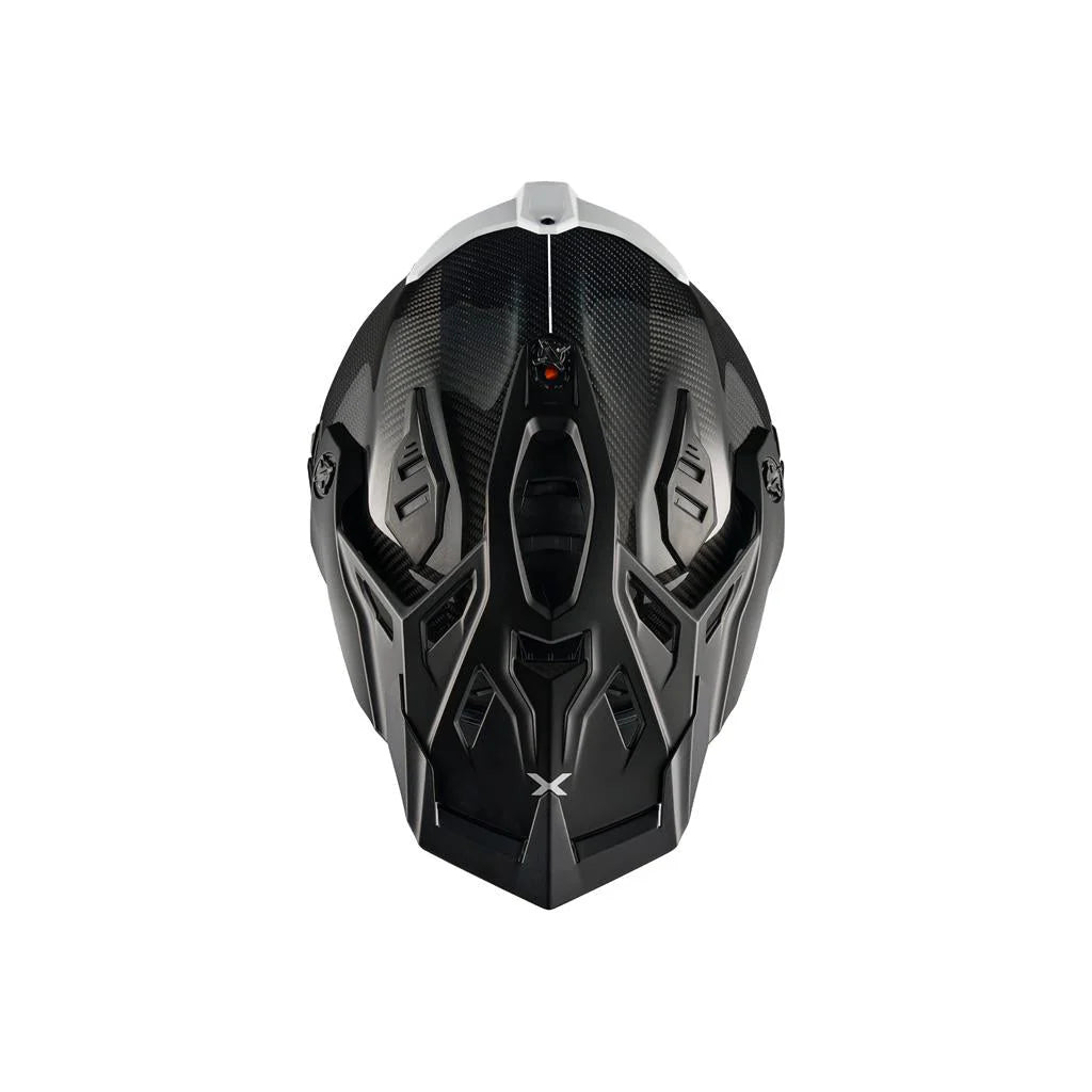 Nexx X.Rally FIM carbon motorcycle helmet top view