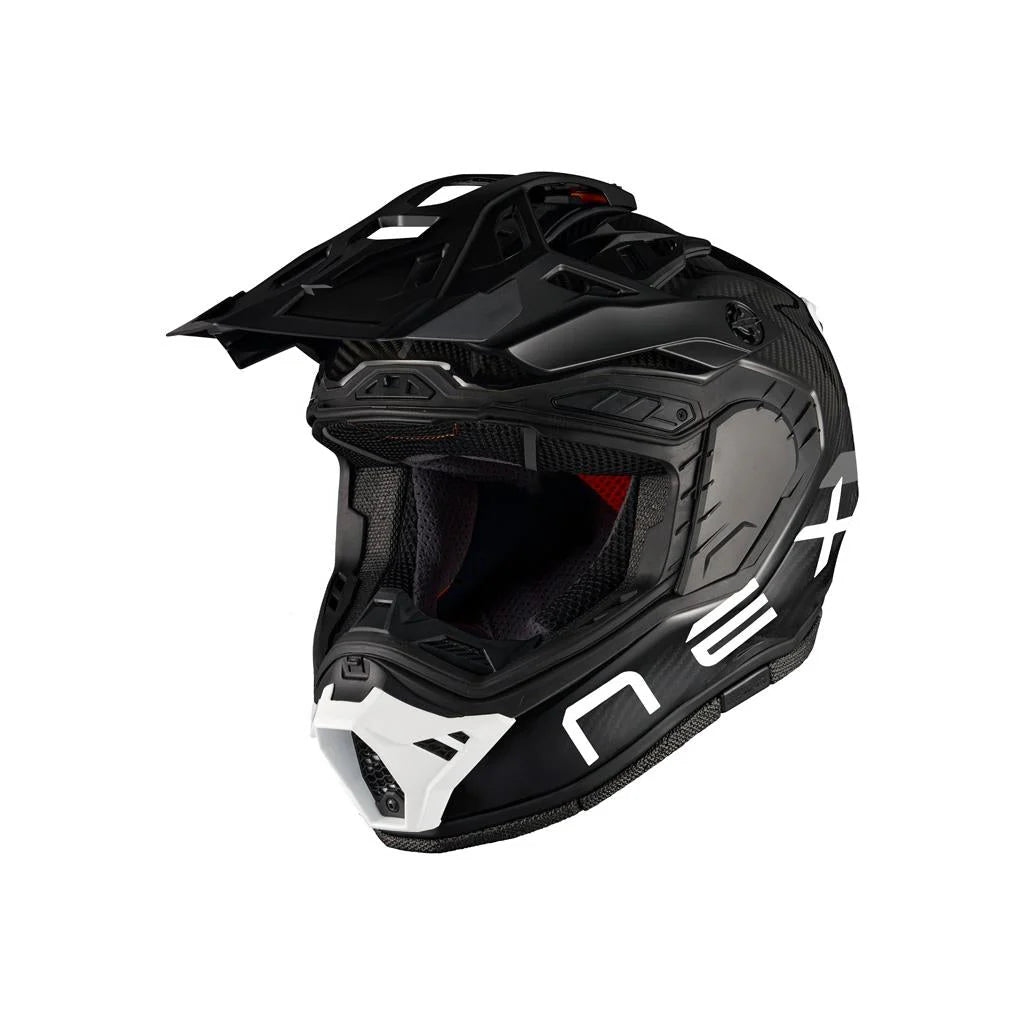 Nexx X.Rally FIM carbon motorcycle helmet with visor removed