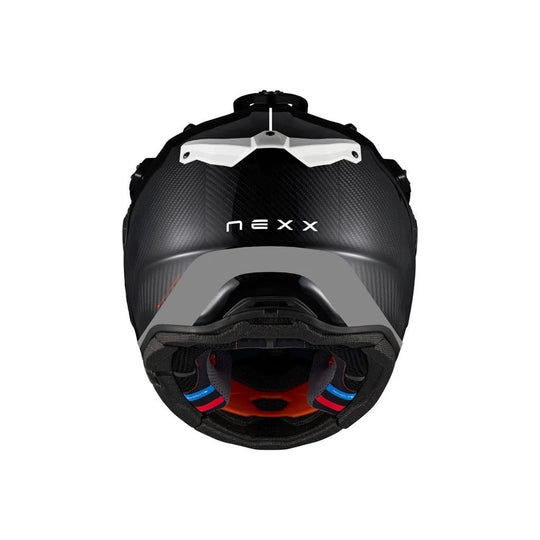 Nexx X.Rally FIM carbon motorcycle helmet rear view