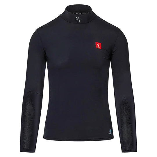 Zerofit IceSkin long sleeve base layer in black front view