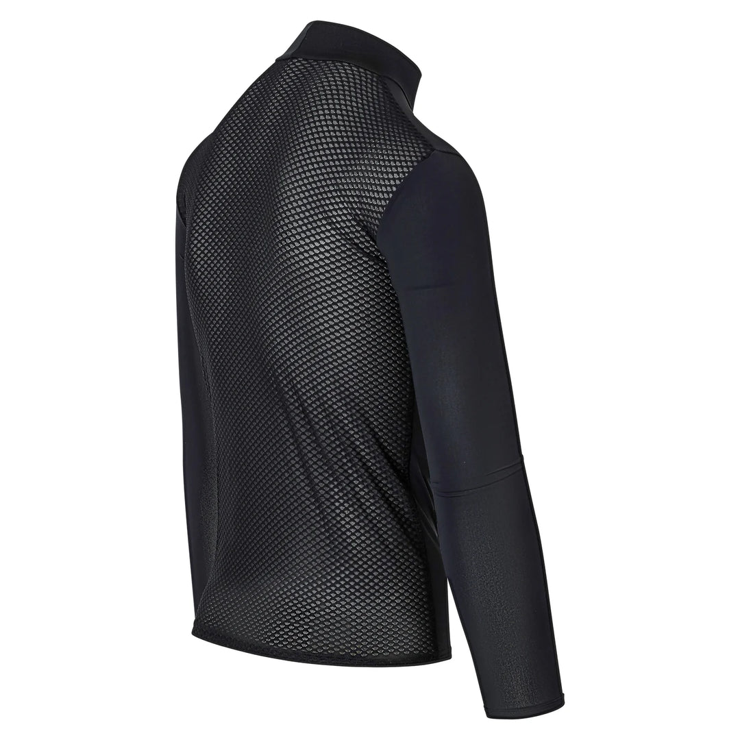 Zerofit IceSkin long sleeve base layer in black rear three quarter view