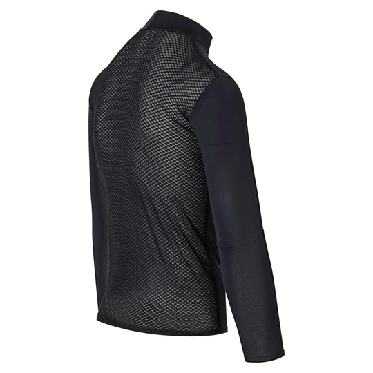 Zerofit IceSkin long sleeve base layer in black rear three quarter view