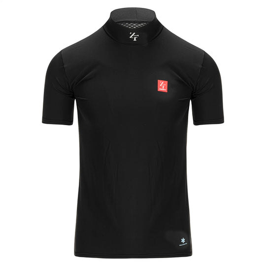 Zerofit IceSkin short sleeve base layer black front view