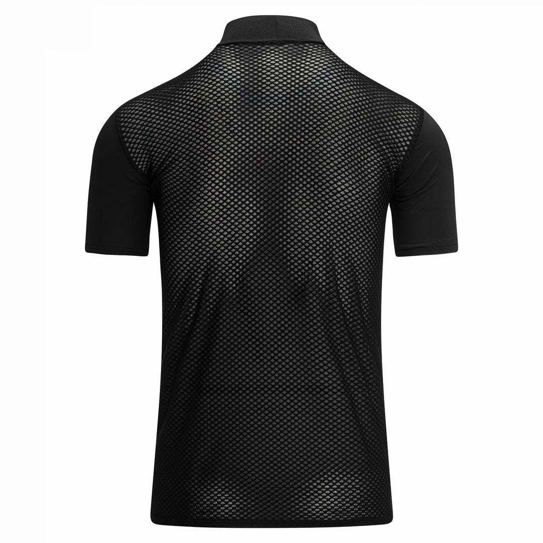 Zerofit IceSkin short sleeve base layer in black rear view
