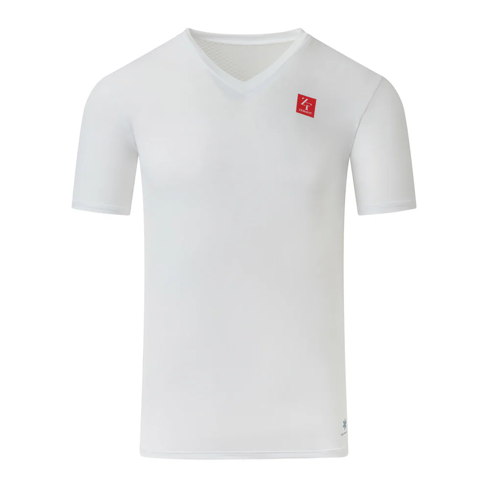 Zerofit Ice Skin V-Neck Short Sleeve Base Layer